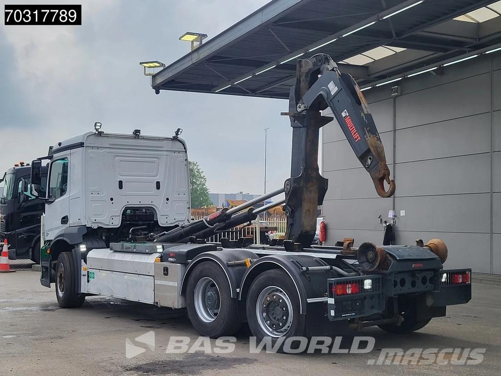 Mercedes-Benz Arocs 2530 NGT 6X2 CNG Engine! HIAB 21Z56 containe Camiones polibrazo