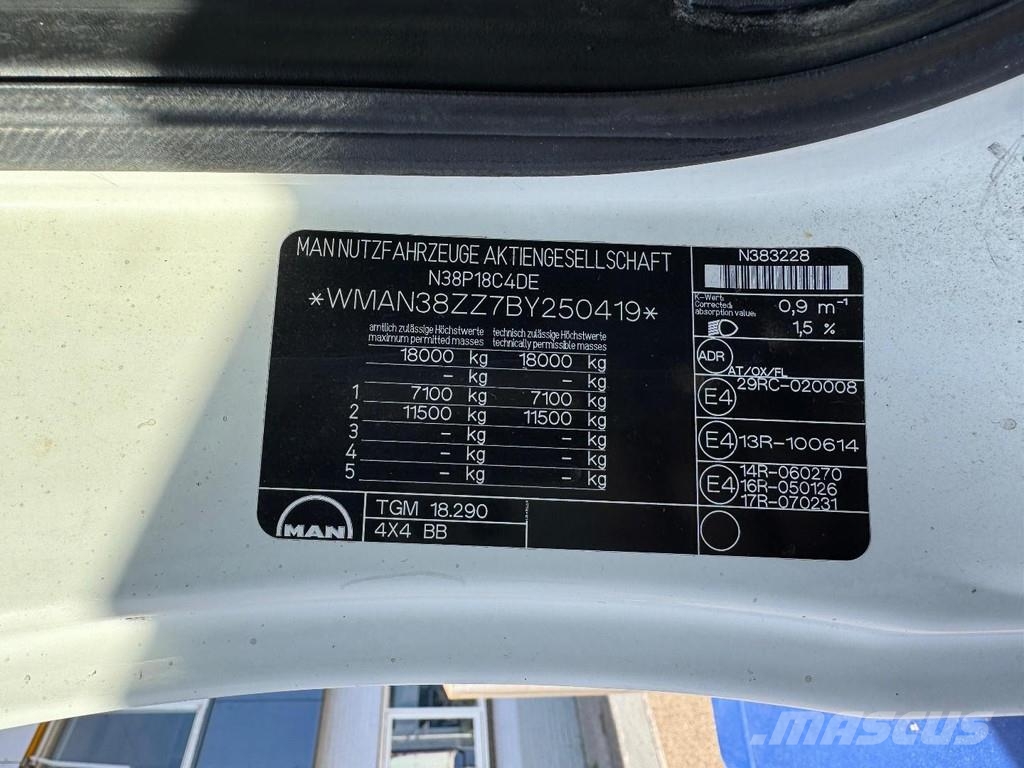 MAN TGM 18.290 4X4 EURO 5 + ADR TANK 17.506 LITER Kamioni cisterne