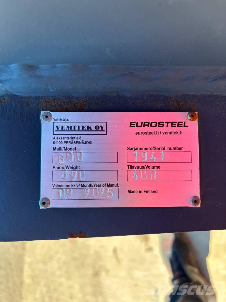 Eurosteel Kaapelikauha 600mm / 400L S60 دلاء