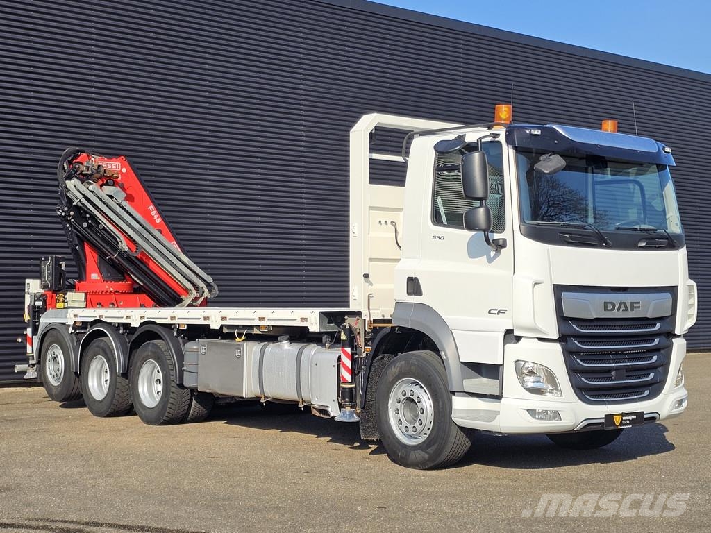 DAF CF 530 8x4 / RETARDER / FASSI F545 CRANE / KRAN / Nosturiautot