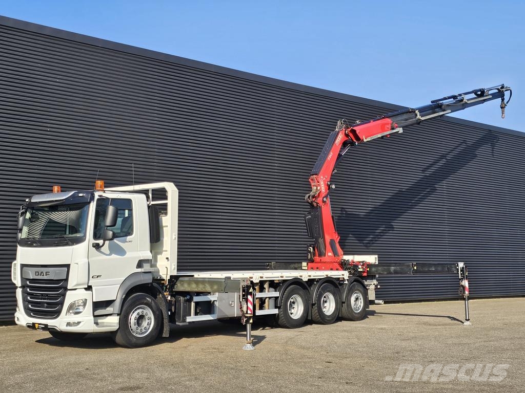 DAF CF 530 8x4 / RETARDER / FASSI F545 CRANE / KRAN / Nosturiautot
