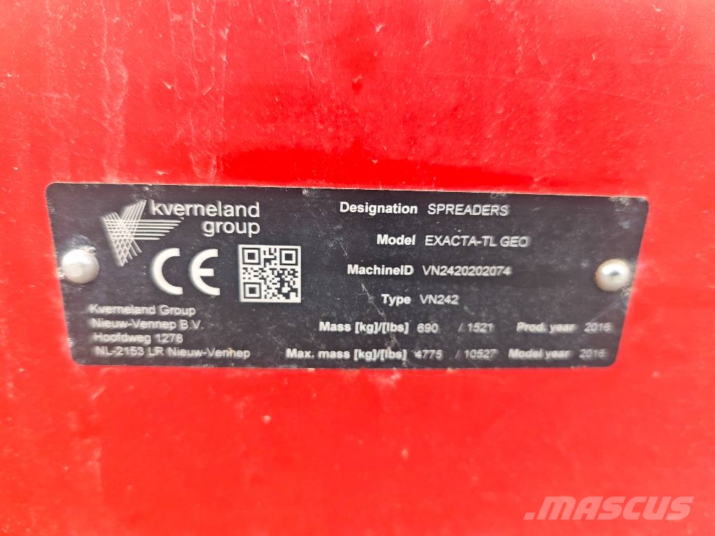 Kverneland Exacta-TL Împrastierea mineralelor
