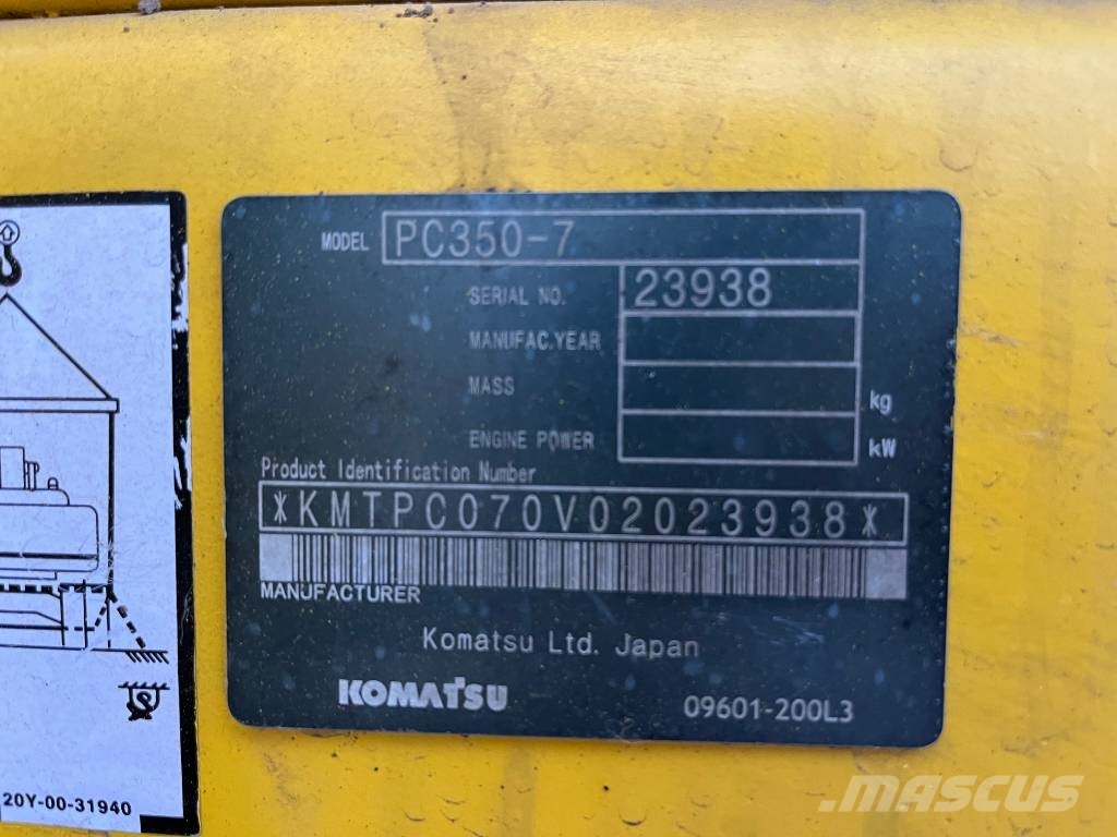 Komatsu PC350-7 Escavadeiras de esteiras
