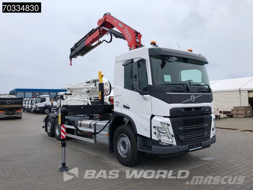 Volvo FM 460 6X2 NEW! FASSI F235.0.25 Crane Kran HYVA 20 Camiones elevadores de gancho