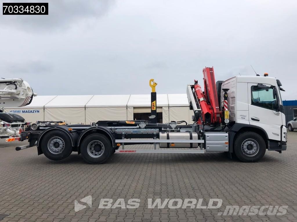 Volvo FM 460 6X2 NEW! FASSI F235.0.25 Crane Kran HYVA 20 Camiones elevadores de gancho