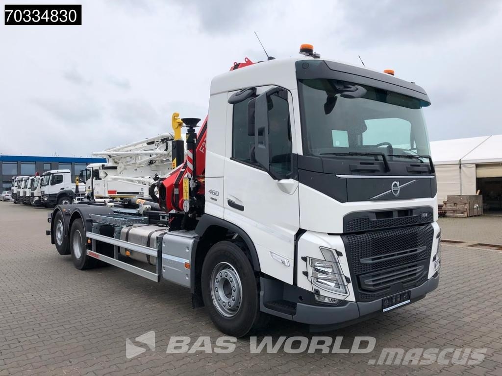 Volvo FM 460 6X2 NEW! FASSI F235.0.25 Crane Kran HYVA 20 Camiones elevadores de gancho