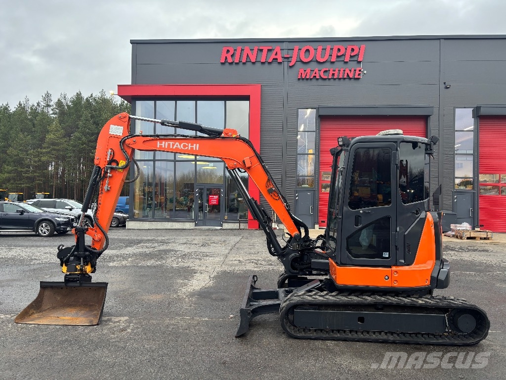 Hitachi ZX 55 U-6 / Engcon, TMK-koura, Ym! Mini bagri <7t
