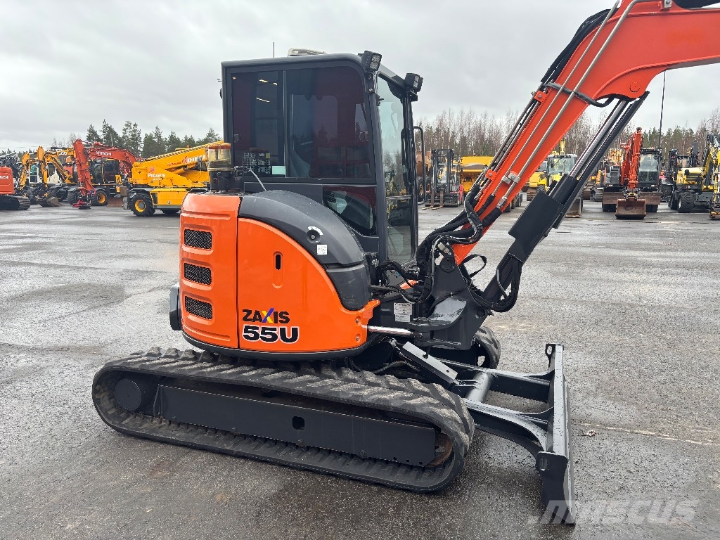 Hitachi ZX 55 U-6 / Engcon, TMK-koura, Ym! Mini bagri <7t