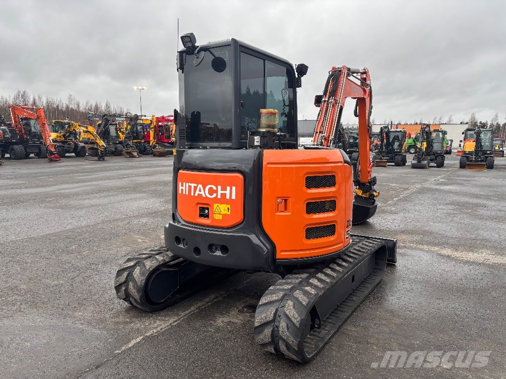 Hitachi ZX 55 U-6 / Engcon, TMK-koura, Ym! Mini bagri <7t