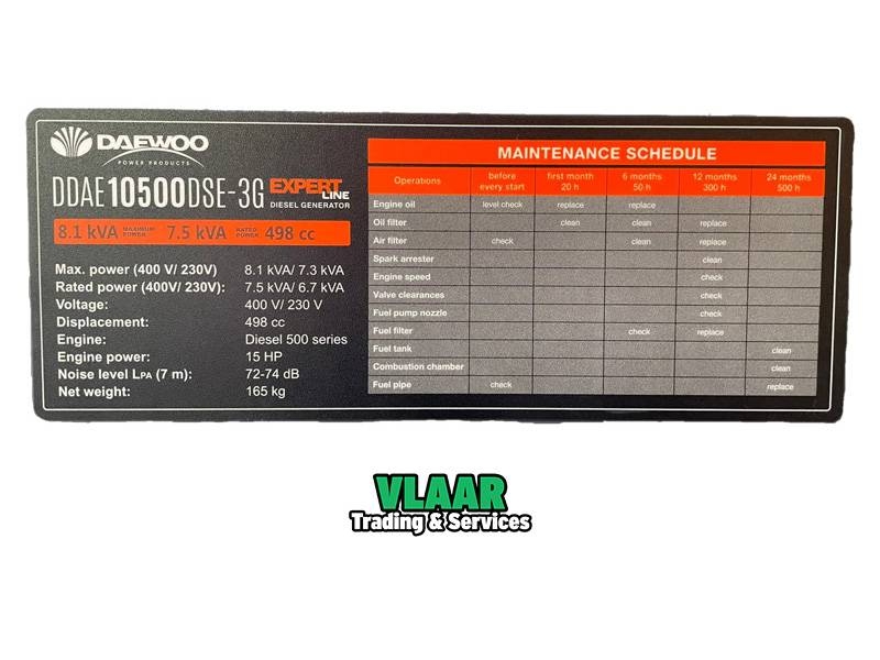Daewoo DDAE10500 DSE-3G Generatori diesel