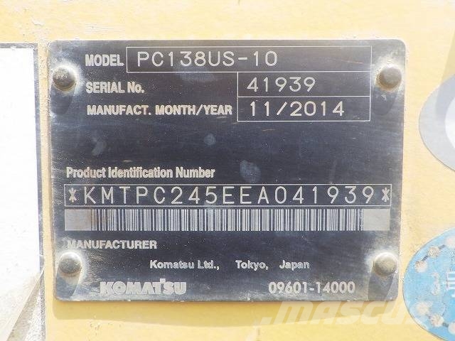 PC PC138US‑10 حفارات زحافة
