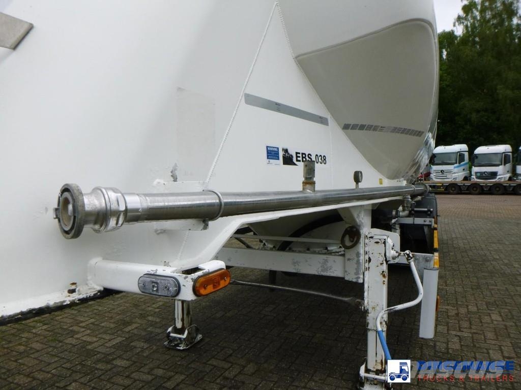 GS Powder tank alu 36 m3 / 1 comp نصف مقطورات مقطورة 