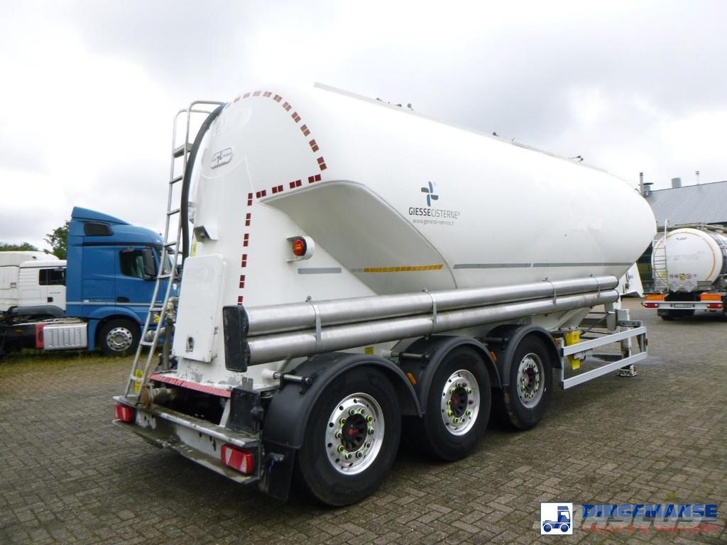 GS Powder tank alu 36 m3 / 1 comp نصف مقطورات مقطورة 