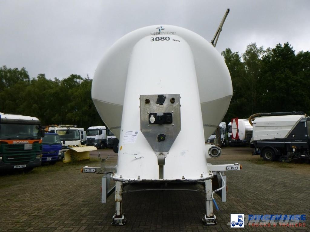GS Powder tank alu 36 m3 / 1 comp نصف مقطورات مقطورة 