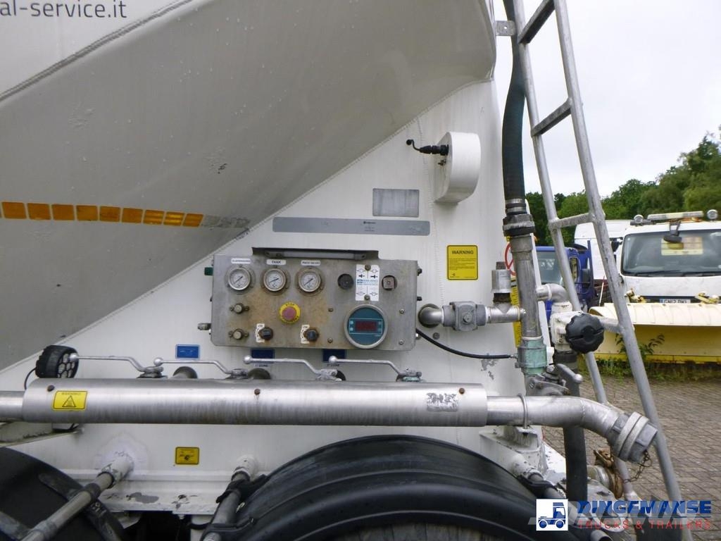 GS Powder tank alu 36 m3 / 1 comp نصف مقطورات مقطورة 