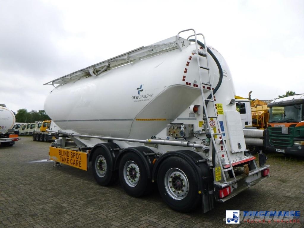 GS Powder tank alu 36 m3 / 1 comp نصف مقطورات مقطورة 