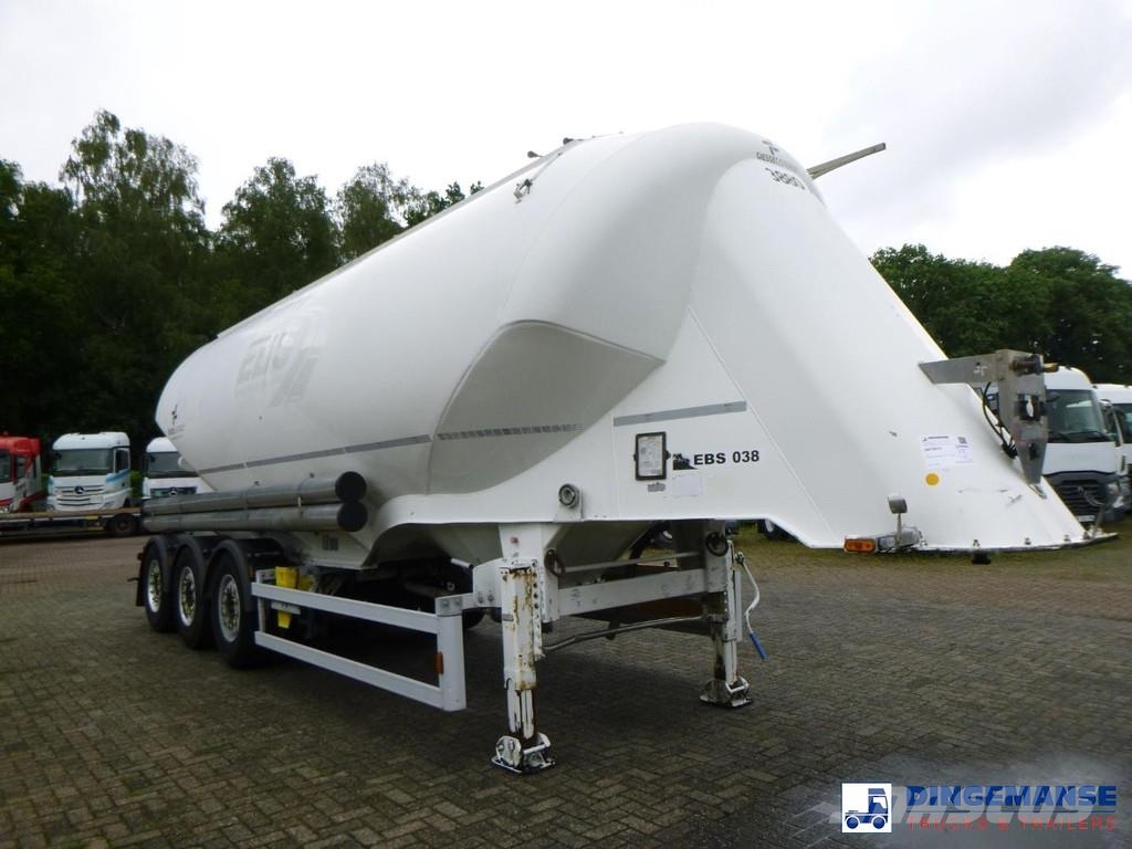 GS Powder tank alu 36 m3 / 1 comp نصف مقطورات مقطورة 