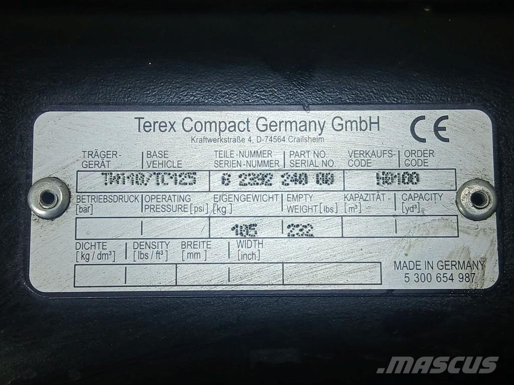 Terex TW110-Yanmar 6239224000-Adapter plate/Aanlasoor موصلات سريعة