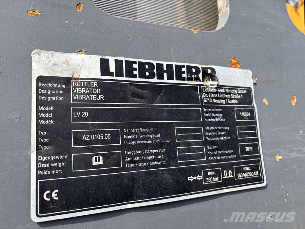 Liebherr LV 20 Гідравлічні пальові молоти