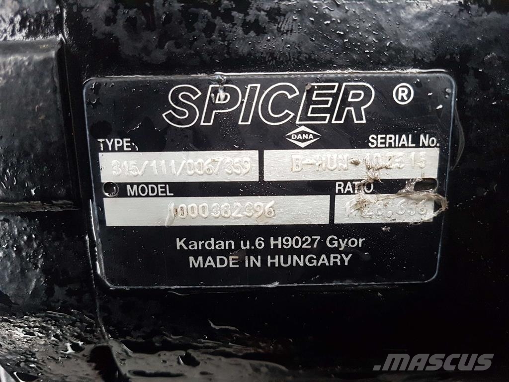 Wacker Neuson -Spicer Dana 315/111/0067359-Axle/Achse/As Akselit