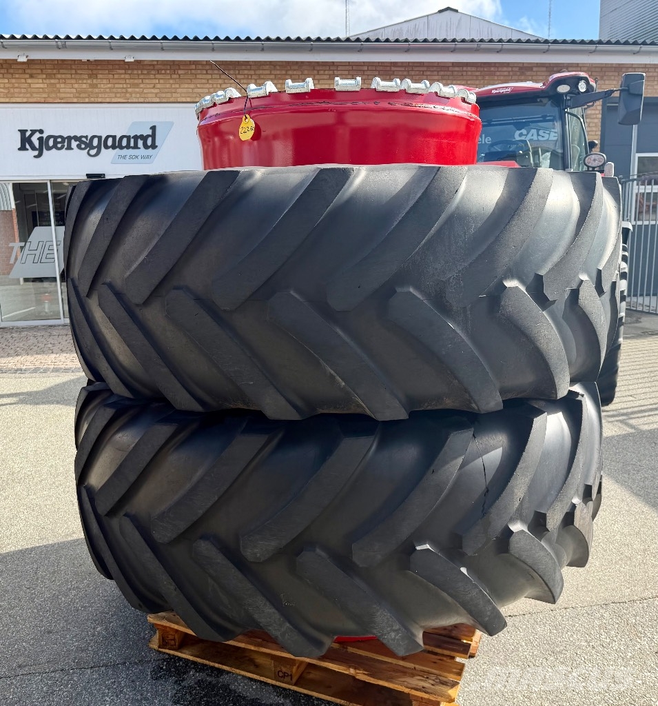 Michelin 2 stk. tvillingehjul 710/75 R42 med 12 stk Duofixx Gume, točkovi i felne