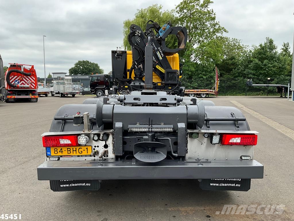 Scania P 410 8x4 Euro 6 Palfinger 14 Tonmeter Z-kraan 工程吊钩车