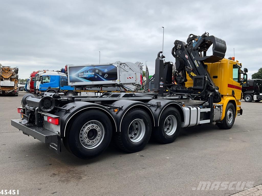 Scania P 410 8x4 Euro 6 Palfinger 14 Tonmeter Z-kraan 工程吊钩车