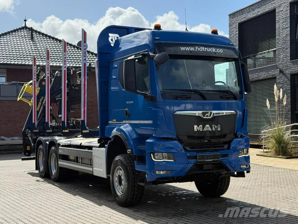 MAN TGS 33.510 TGS 33.510 6X4 BB Euro6e  LogLift 150 Z Camion trasporto legname
