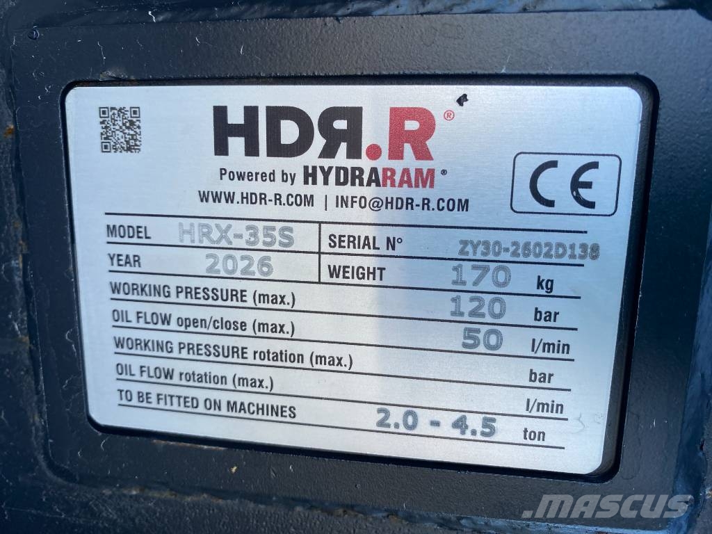 Hydraram HDR.R HRX-35S Hydraulic Excavator Hammer 2~4.5T Hamers en brekers