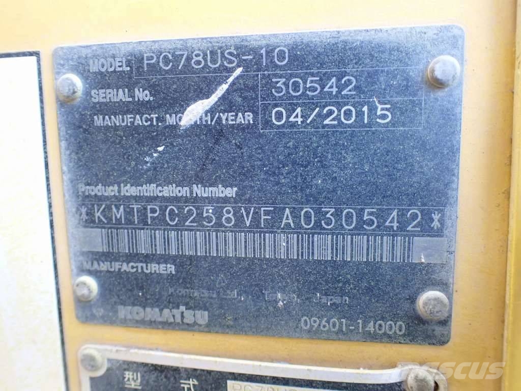 PC PC78US‑10 Telakaivukoneet