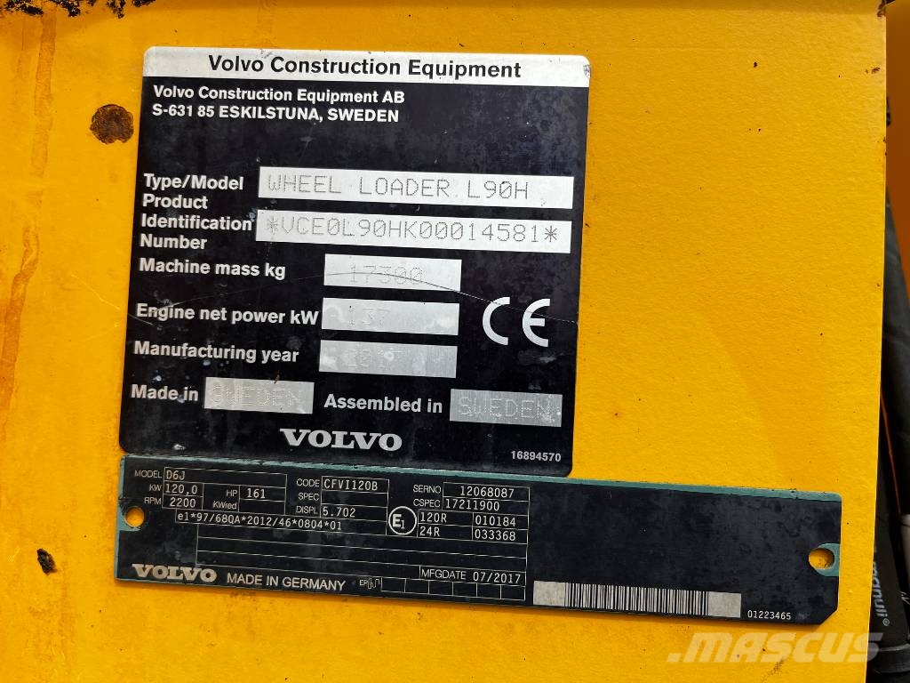 Volvo L 90 H لوادر بعجل