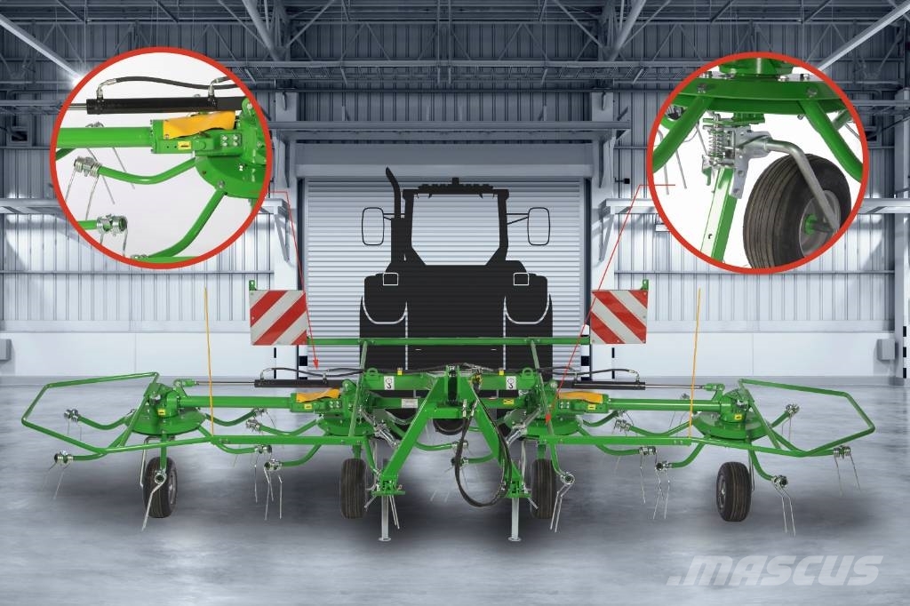 Kowalski 4-rotor rotary tedder/ FANEUSE ROTATIVE / Rakes and tedders