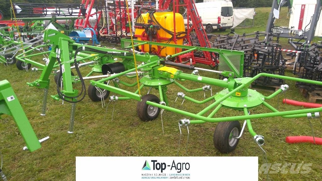 Kowalski 4-rotor rotary tedder/ FANEUSE ROTATIVE / Rakes and tedders