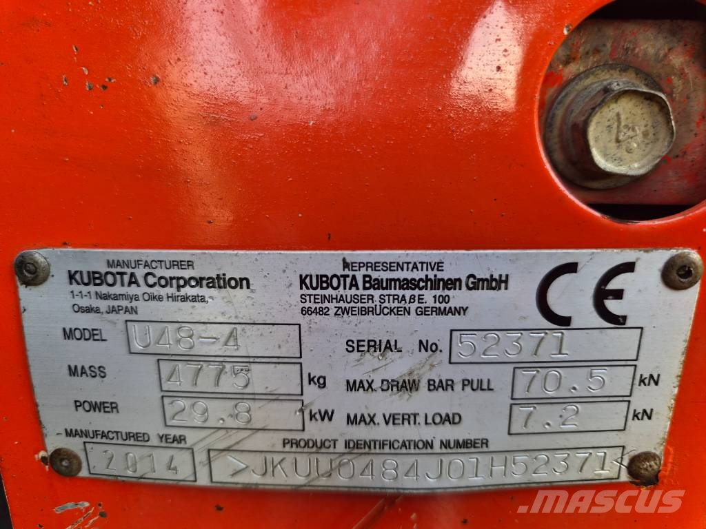 Kubota U 48-4 Mini bagri <7t