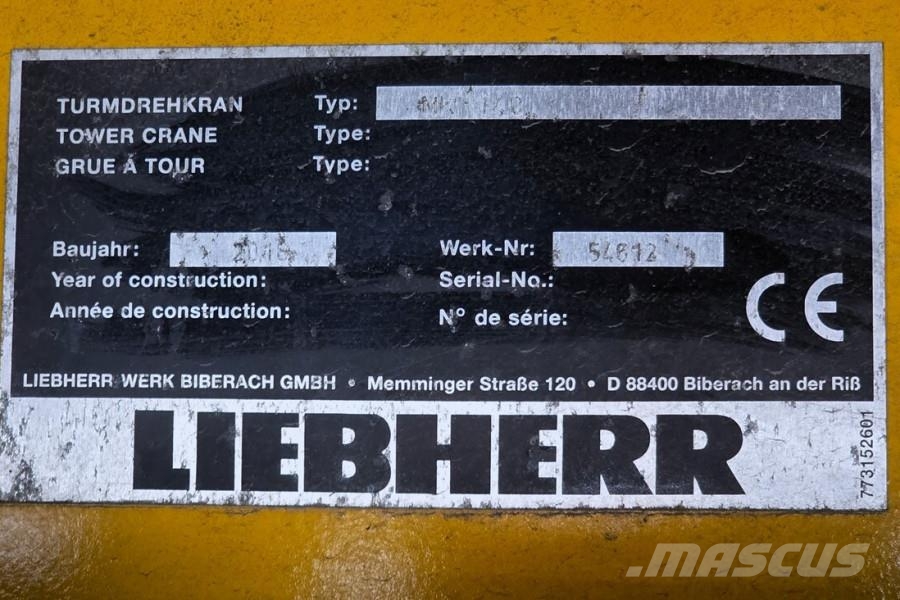 Liebherr MK140 PLUS DUTCH Registration, Valid Inspection, L رافعات برجية