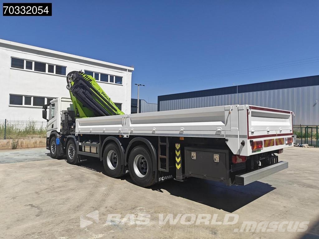 Scania P500 8X4 NEW! Zoomlion ZLK7600V803-2 Crane Kran Re Tovornjaki s kesonom/platojem