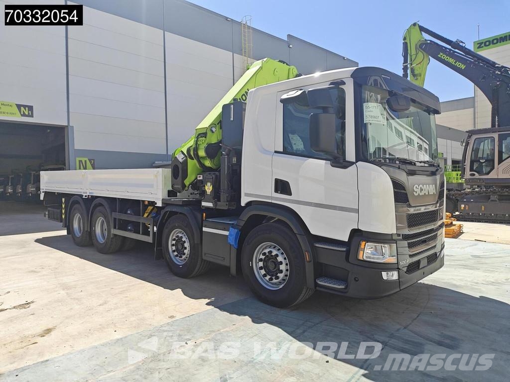 Scania P500 8X4 NEW! Zoomlion ZLK7600V803-2 Crane Kran Re Tovornjaki s kesonom/platojem