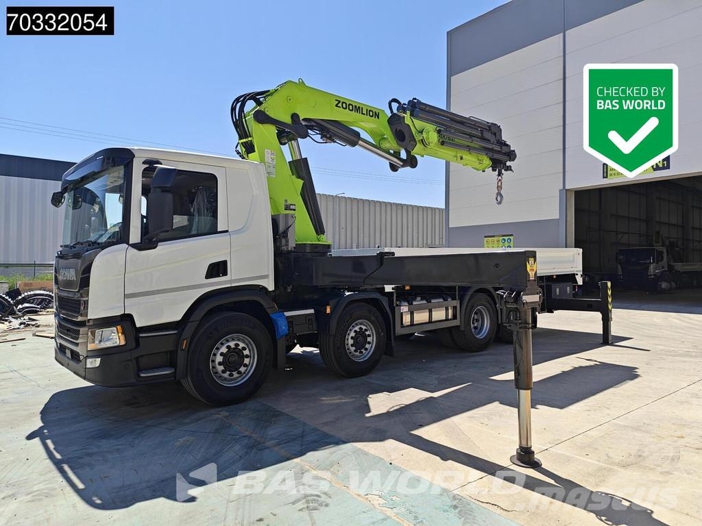 Scania P500 8X4 NEW! Zoomlion ZLK7600V803-2 Crane Kran Re Tovornjaki s kesonom/platojem