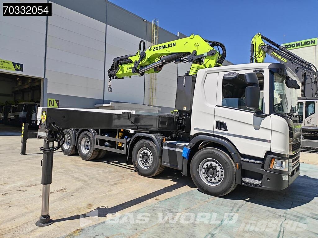 Scania P500 8X4 NEW! Zoomlion ZLK7600V803-2 Crane Kran Re Tovornjaki s kesonom/platojem