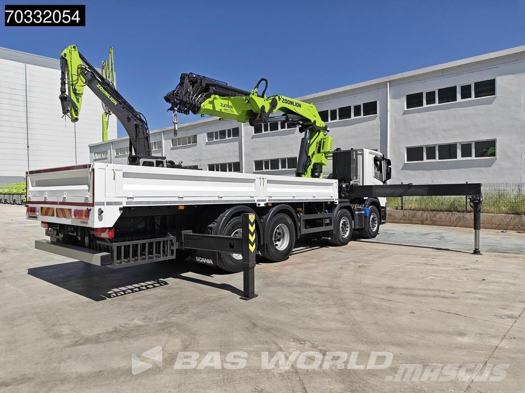 Scania P500 8X4 NEW! Zoomlion ZLK7600V803-2 Crane Kran Re Tovornjaki s kesonom/platojem
