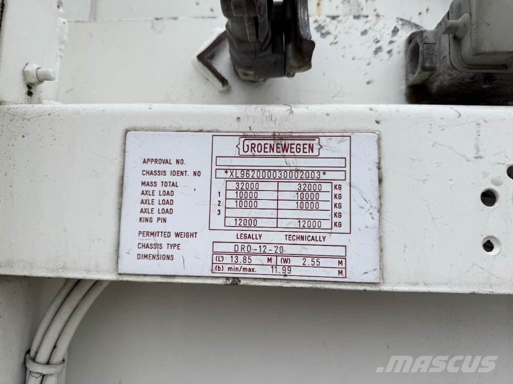 Groenewegen DRO-12-20 B - Tailgate / Forced Steering Lettisolert skaptrailer
