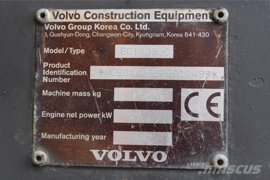 Volvo EC 140 B LC Crawler excavators