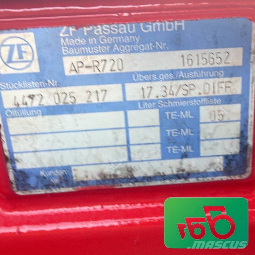 Schäffer 8082 ZF AP-R720 drive axle 4472404122 محور العجلة