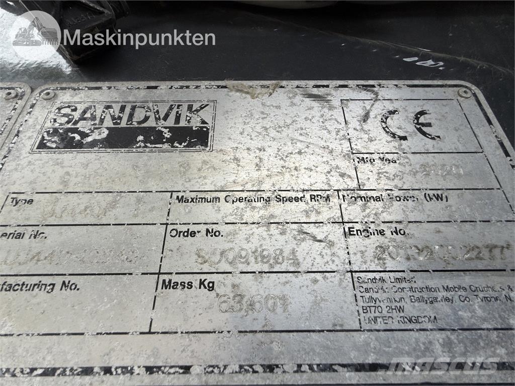 Sandvik UJ440I Mobile knusere