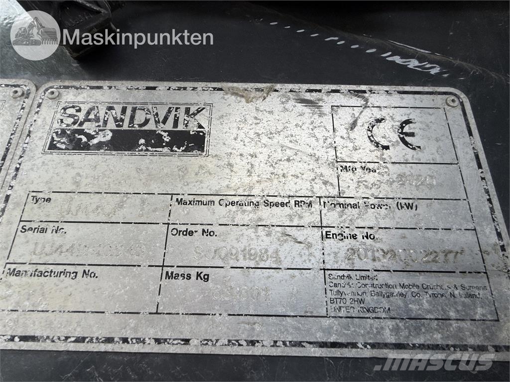 Sandvik UJ440I Mobile knusere