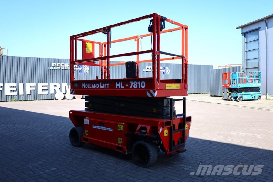 Holland Lift Ecostar HL-7810 Electric, 10m Working Height, 450k Nůžková zvedací plošina