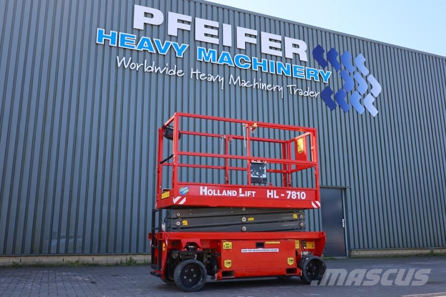 Holland Lift Ecostar HL-7810 Electric, 10m Working Height, 450k Nůžková zvedací plošina
