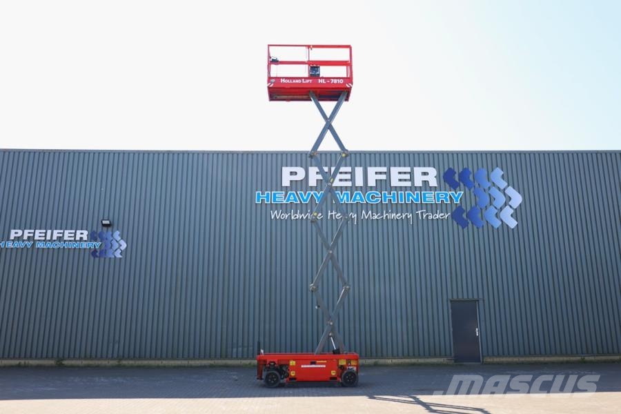 Holland Lift Ecostar HL-7810 Electric, 10m Working Height, 450k Nůžková zvedací plošina