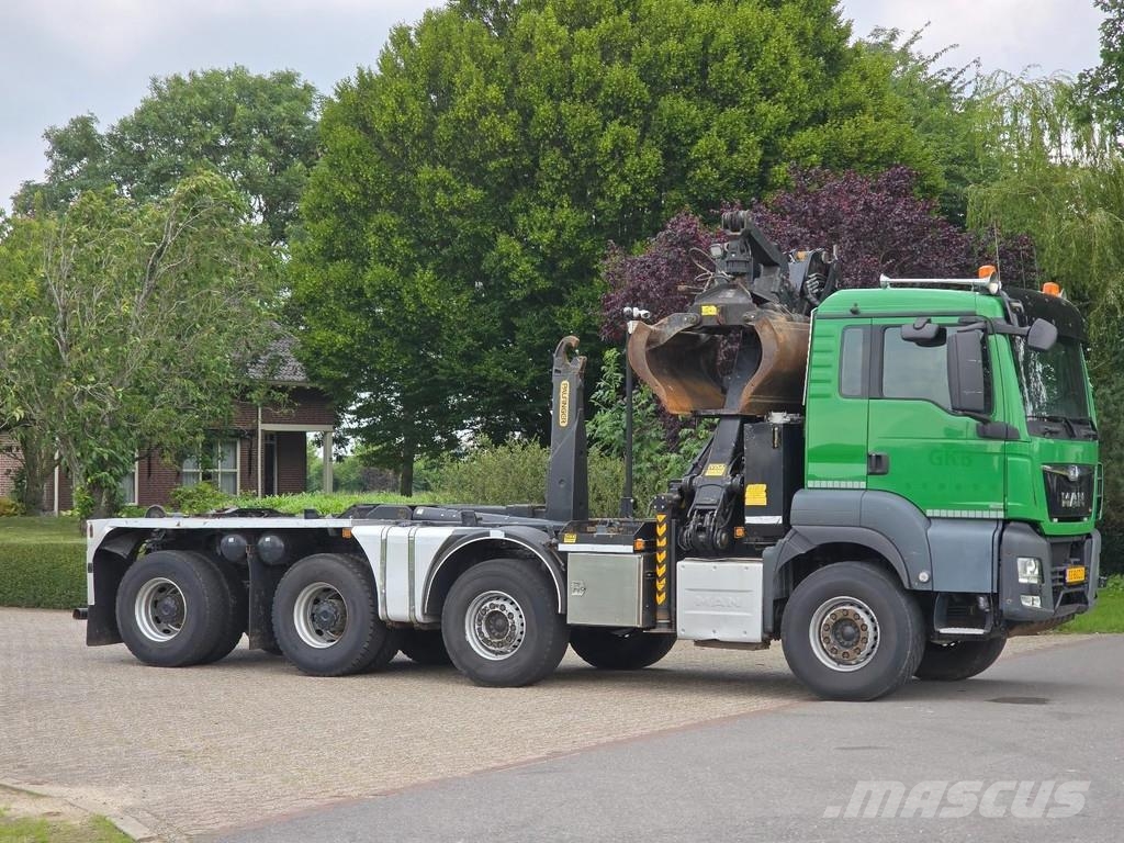 MAN WVT 43/480 480 WIERDA WIDESPREAD 8x4!! Z CRANE/HOO Treileri ar āķi