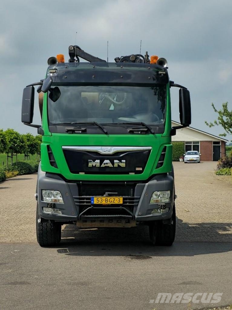 MAN WVT 43/480 480 WIERDA WIDESPREAD 8x4!! Z CRANE/HOO Treileri ar āķi